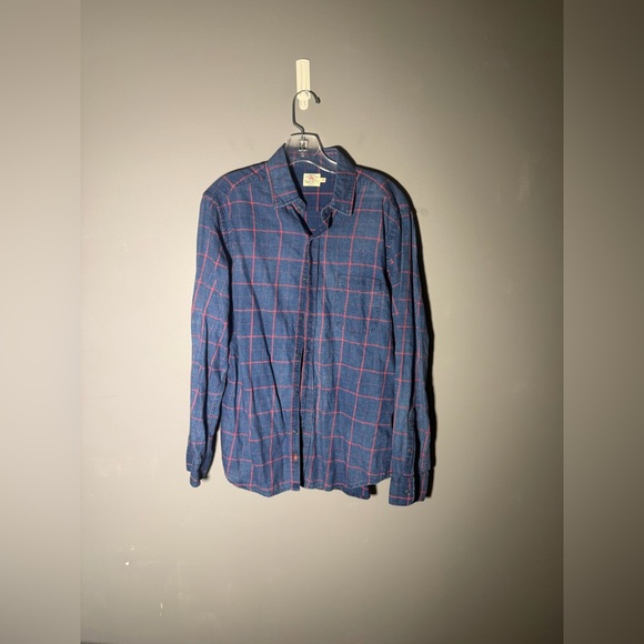 Faherty Ventura Windowpane Shirt Men’s Size Medium - Picture 2 of 5